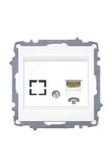 EL-Bİ ZENA BEYAZ TELEFON PRİZ 609-010200-221
