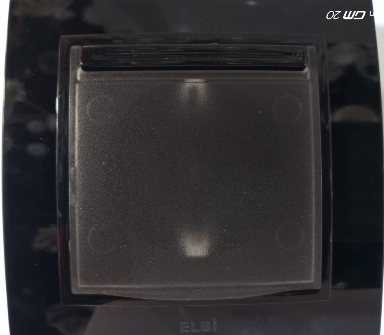 EL-Bİ ZENA VEGA VANTABLACK KAPAKLI TOPRAKLI PRİZ 609-014800-218