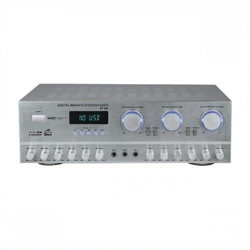 BOTS BT-601 GÜMÜŞ RENK 2X40W AMFİ