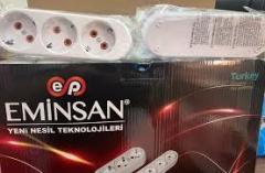 EMİNSAN 3 LÜ KLEMENSLİ TOPRAKLI GRUP PRİZ
