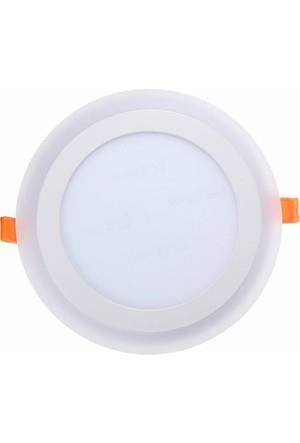 ATLANTİS AK-R2951 12W BEYAZ CAMLI LED PANEL