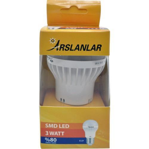 ARSLANLAR 3W BEYAZ LED AMPUL E27