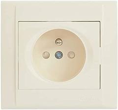 MAKEL A SERİ ÇOCUK KORUMALI UPS PRİZ MODÜL KREM 43010053